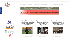 Desktop Screenshot of lanzarotedeportiva.com